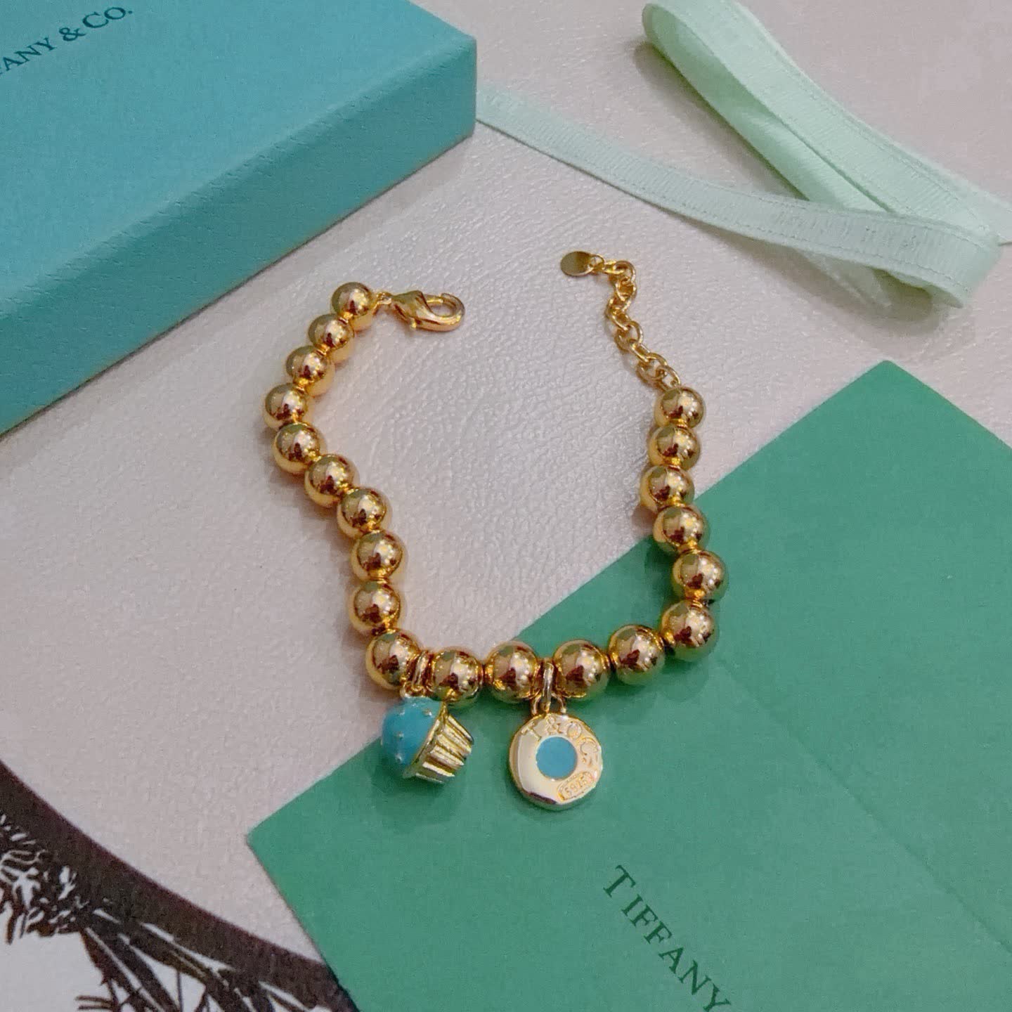 Tiffany & Co. Blue Box Charm Bracelet